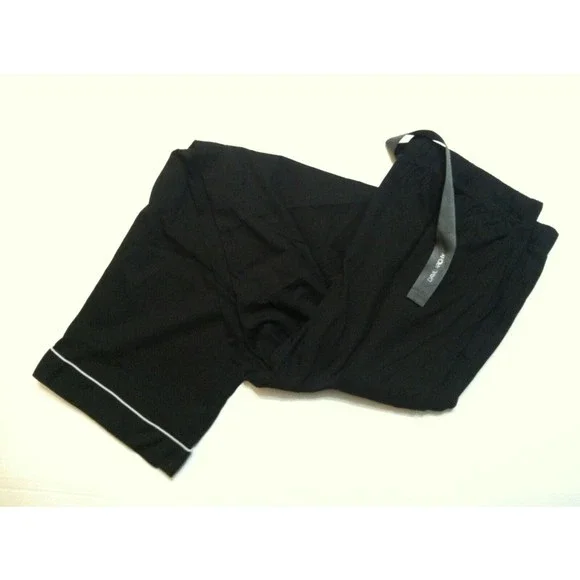 DAVID ARCHY MEN'S NEW BLACK 100%COTTON 2PC PAJAMA SET SIZE: L - Picture 9 of 16